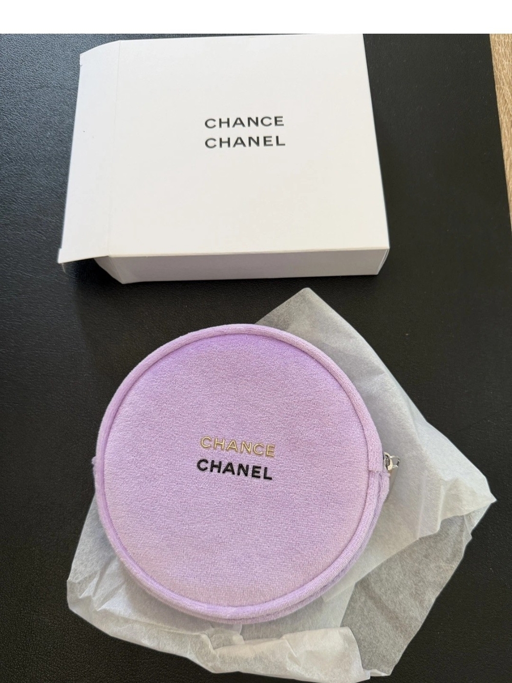 Chanel Chance Round Beauty VIP Pouch New In Box